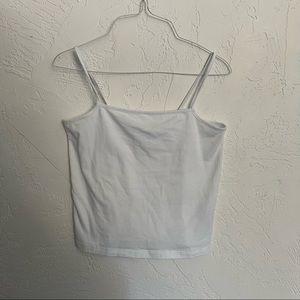 New Cropped White Cami Tank Top Wild Fable